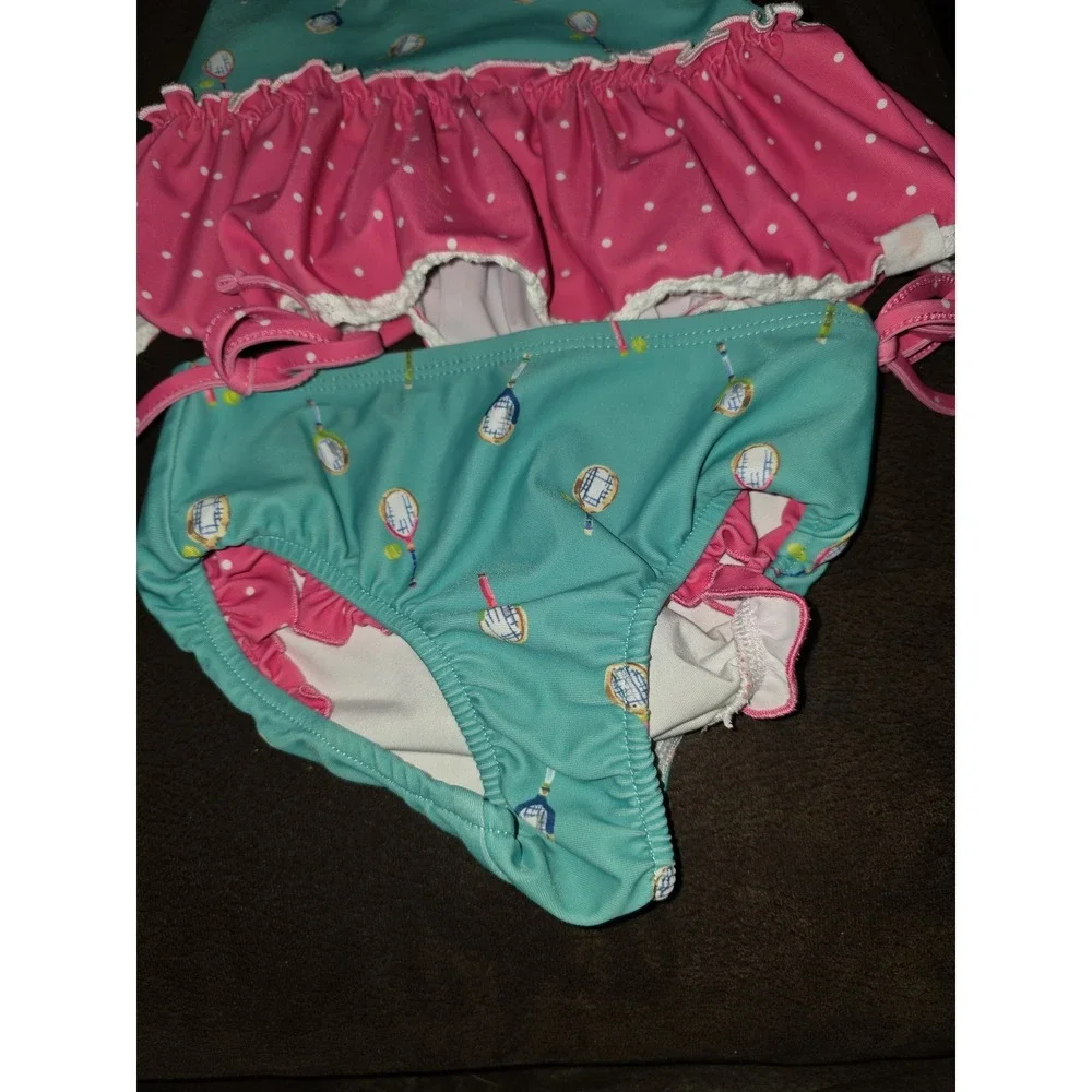Sweet honey‎ tennis racket tankini 2 piece bathing swim suit size 2t